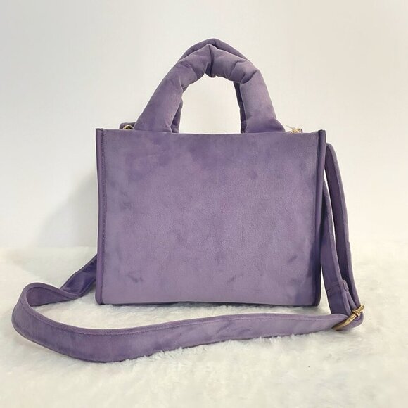 Juicy Couture Dusty Violet Big Spender Heart Charm Mini Tote Bag Satchel NWT - Picture 5 of 12